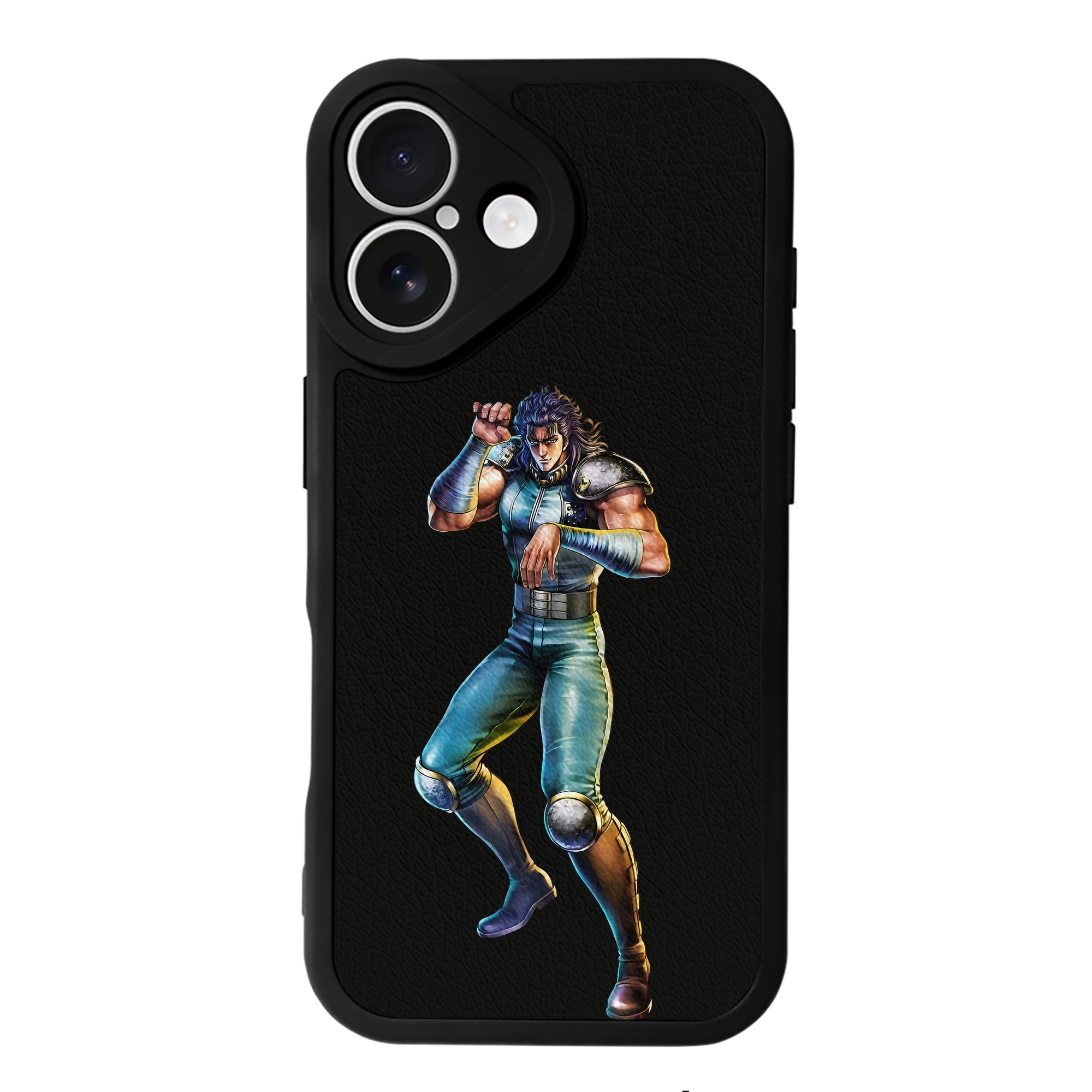 （画像用） 北斗の拳 Fist of the North Star 【iPhone 16シリーズ対応】シリコンスマホケース（レザー調） 材質：シリコン